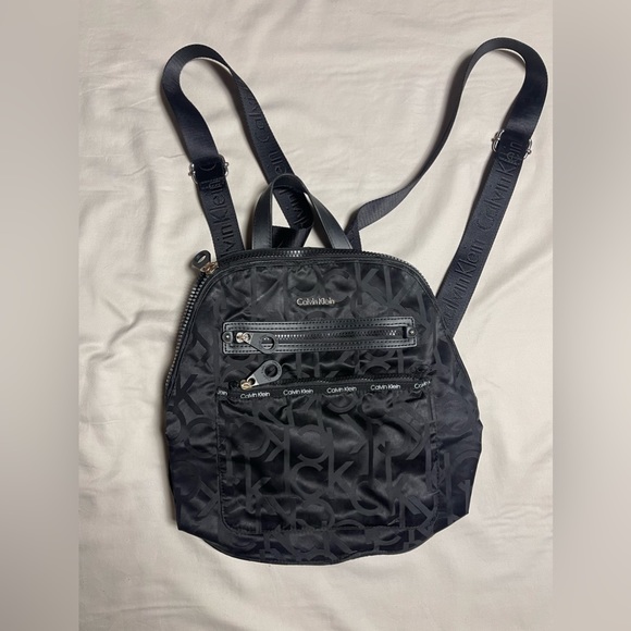 Calvin Klein Mini Nylon Black Backpack - Picture 1 of 5